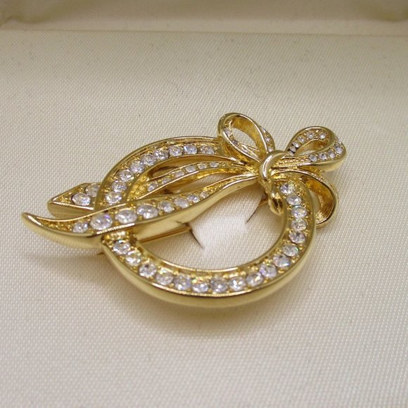 NIB Nolan Miller Crystal Heirloom Brooch Pin - Picture 5 of 5